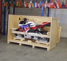 how much does it cost to ship a motorcycle overseas? - Crating a Honda