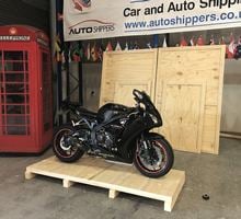crating motorbike for overseas shipping - Honda