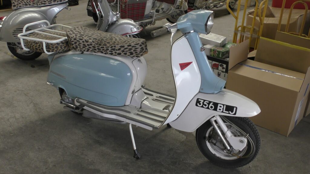 1960 174cc Lambretta TV2 in blue and white