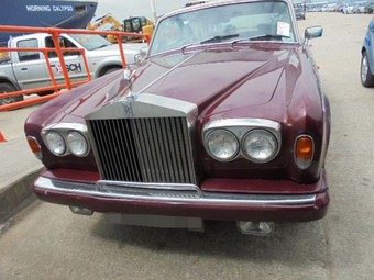 Rolls Royce Silver Shadow expediat din Marea Britanie în SUA / transport auto clasic