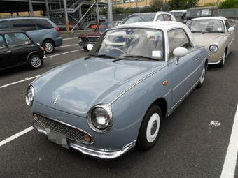 Nissan Figaro verzonden uit het verenigd koninkrijk naar de VS | Klassieke Auto Verzending